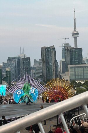 Toronto, Canada: It's Carnival Time Kings and Queens competition at Lamport Stadium on the Thursday before the parade.